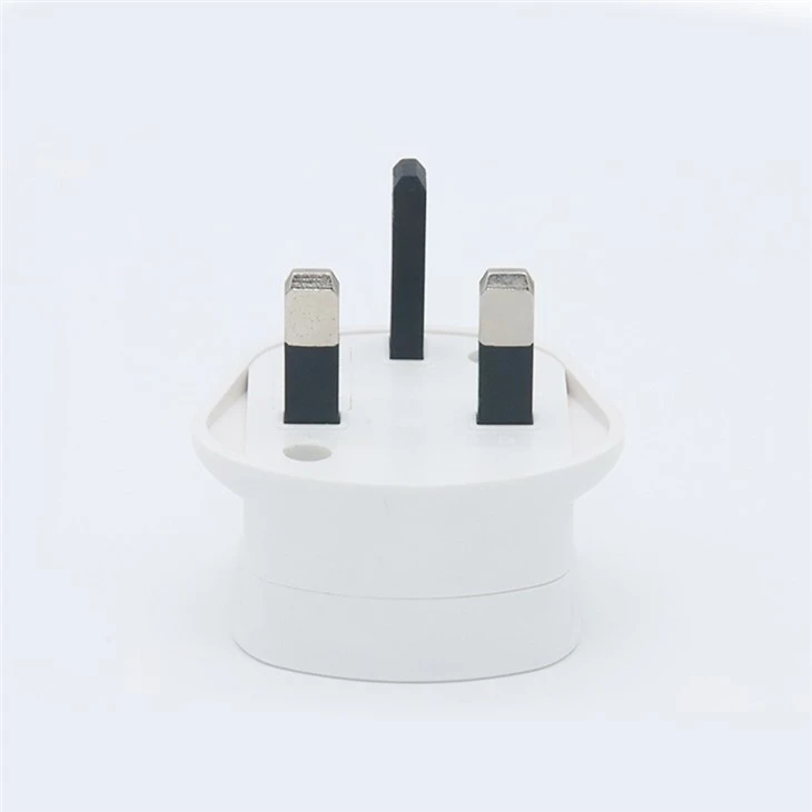 UK 2 To 3 Pin 1A Fuse Adaptor Plug For Shaver
