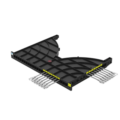 Guía de cables para organizador de cables Rack Rack 19 2u, color negro Guía de cables para organizador de cables Rack Rack 19 2u, color negro