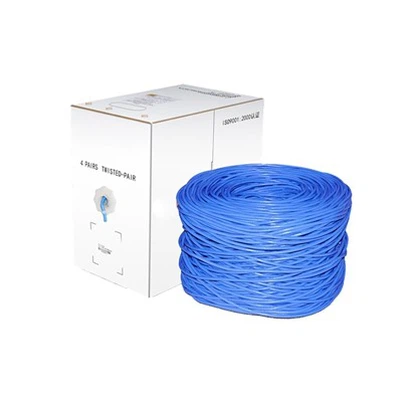Câble en vrac Ethernet Cat6, 1000 pieds (305m), fil de cuivre nu-nu solide 23AW, 550 MHz, non blindé (UTP), PVC