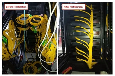 Gestion des fils de montage à rack