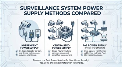 Alimentation pour système de sécurité domestique : indépendant, PoE ou centra...