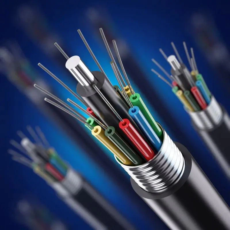 Optical cables consist of one or more optical fibers or bundles arranged to meet chemical resistance along with mechanical stability, It includes cable core,srengthening element and sheath Optical cables consist of one or more optical fibers or bundles arranged to meet chemical resistance along with mechanical stability, It includes cable core,srengthening element and sheath