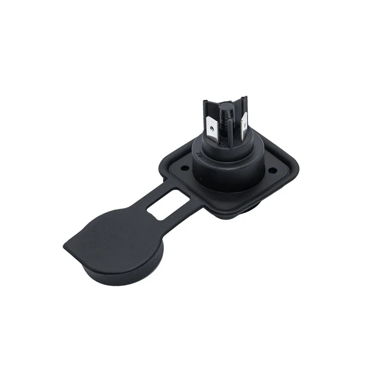 Lockable 3-core Device Power-in Socket Connector