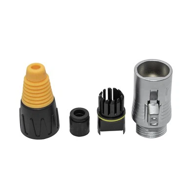 IP65 Plug masculin imperméable IP65 RJ45 avec bouton avec bouton