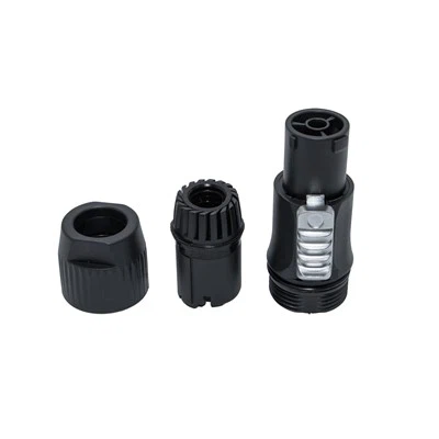 Connecteur de câble d'alimentation féminin à trois cœurs verrouillable