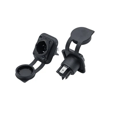 Connecteur de socket d'alimentation du périphérique à trois cœurs verrouillable 16A 250VAC