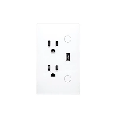 US Standard Dual Smart Socket & USB Charger - Contrôle de la voix et des applications